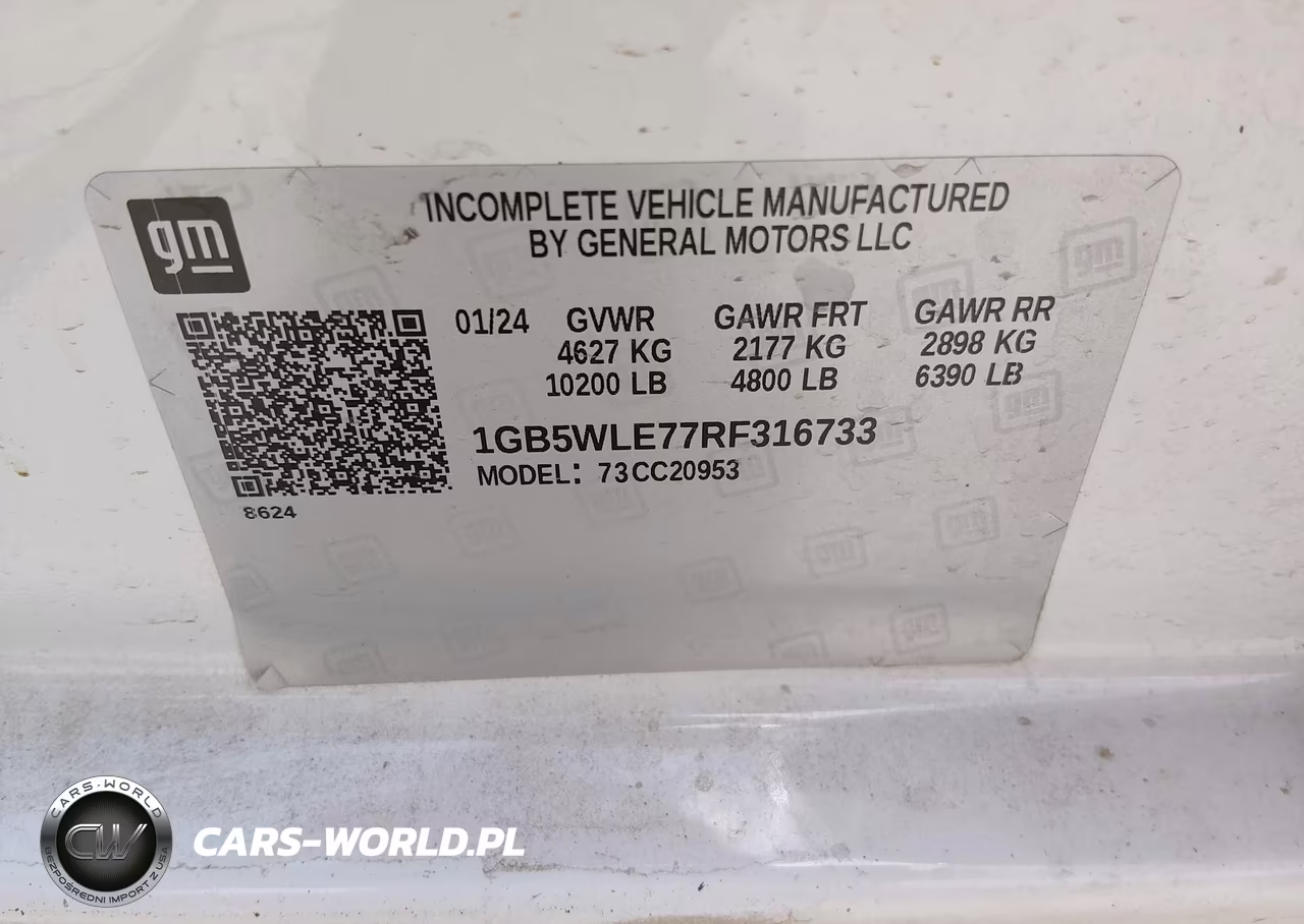 2024 Chevrolet Silverado 2500Hd 2Wd Long Bed Work Truck VIN:1GB5WLE77RF316733 - 8