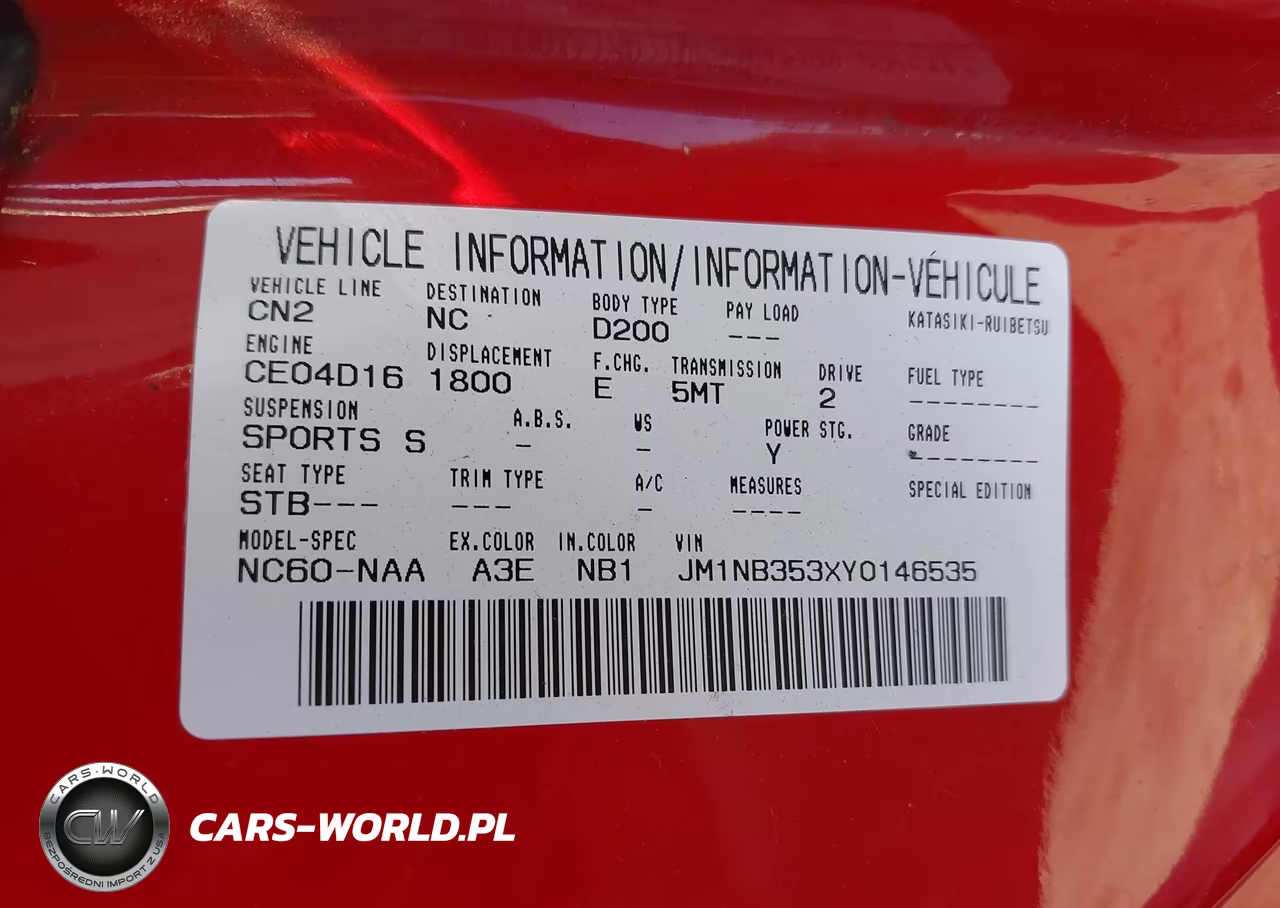 2000 Mazda Mx-5 Miata Ls-Special Edition VIN:JM1NB353XY0146535 - 9