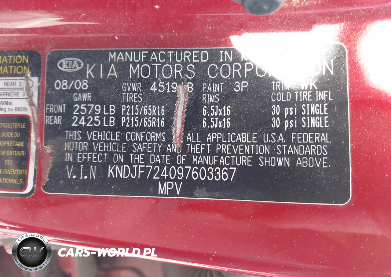 2009 Kia Sportage Lx VIN:KNDJF724097603367 - 9