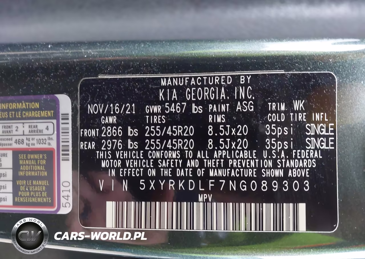 2022 Kia Sorento X-Line Sx Prestige VIN:5XYRKDLF7NG089303 - 9