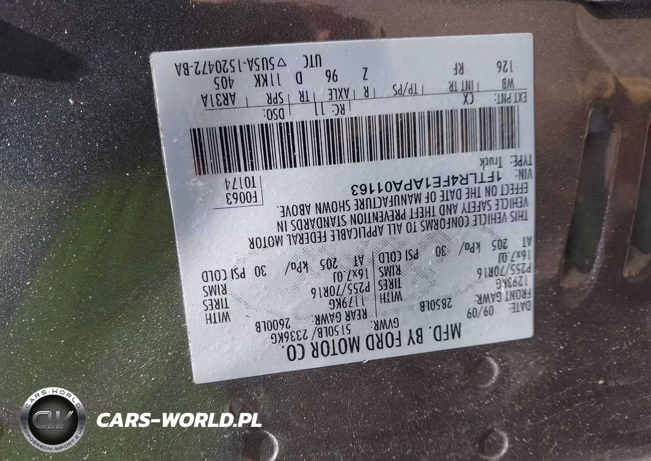 2010 Ford Ranger Sport-Xlt VIN:1FTLR4FE1APA01163 - 9