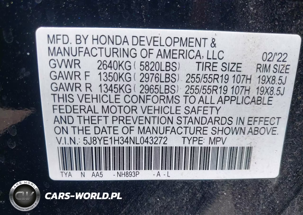 2022 Acura Mdx Standard VIN:5J8YE1H34NL043272 - 9