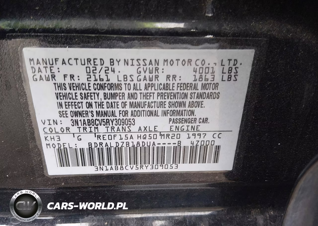 2024 Nissan Sentra Sv Xtronic Cvt VIN:3N1AB8CV5RY309053 - 9