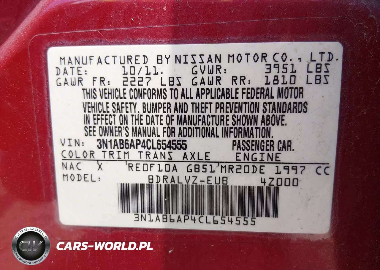 2012 Nissan Sentra 2.0 Sl VIN:3N1AB6AP4CL654555 - 9