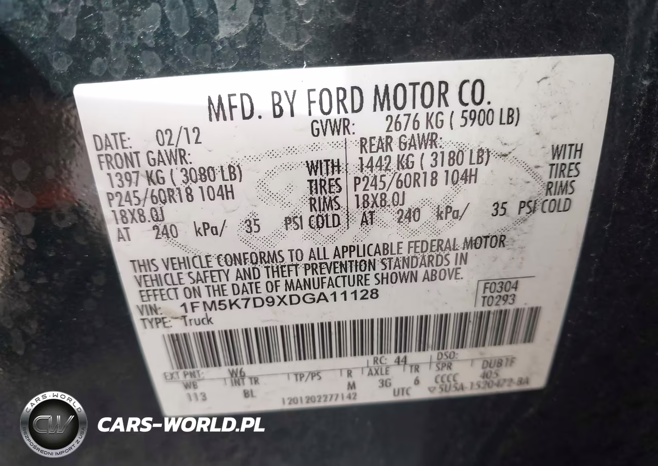 2013 Ford Explorer Xlt VIN:1FM5K7D9XDGA11128 - 9