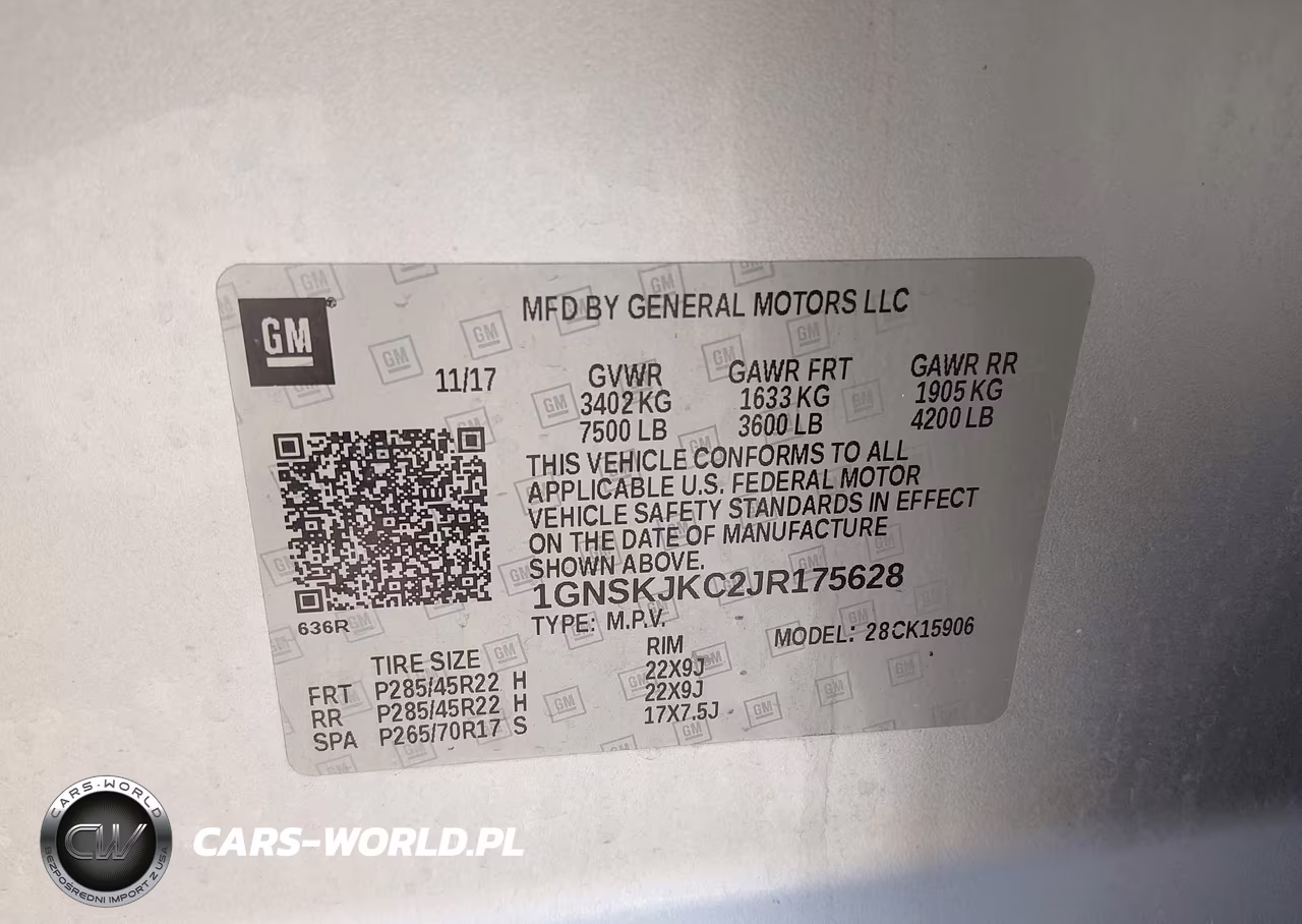 2018 Chevrolet Suburban Premier VIN:1GNSKJKC2JR175628 - 9