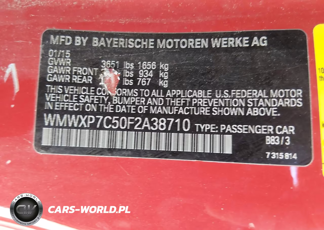 2015 Mini Hardtop Cooper S VIN:WMWXP7C50F2A38710 - 9