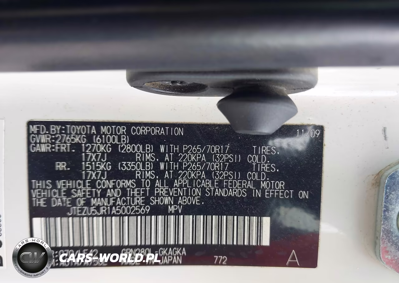 2010 Toyota 4Runner Sr5 V6 VIN:JTEZU5JR1A5002569 - 9