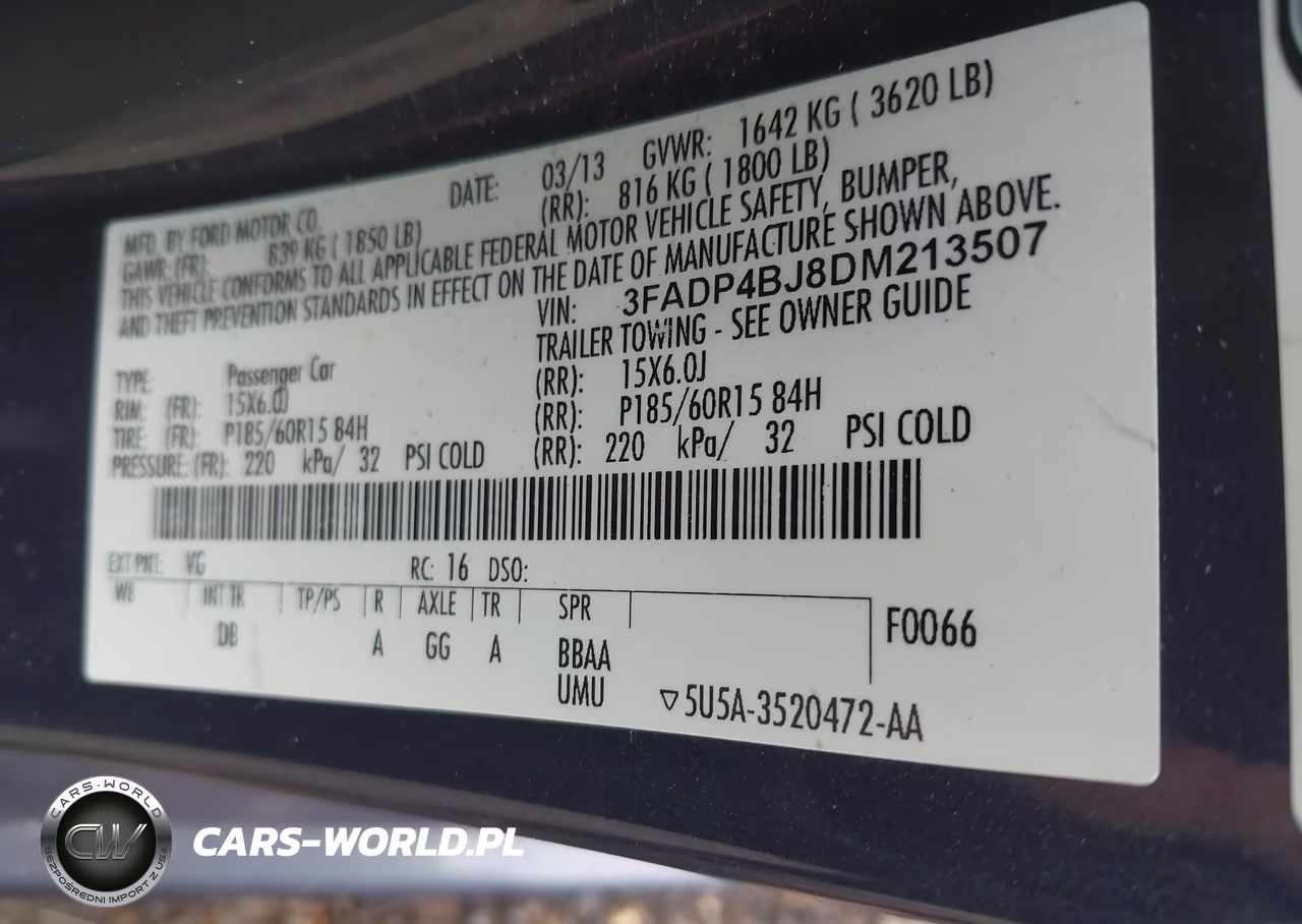 2013 Ford Fiesta Se VIN:3FADP4BJ8DM213507 - 9