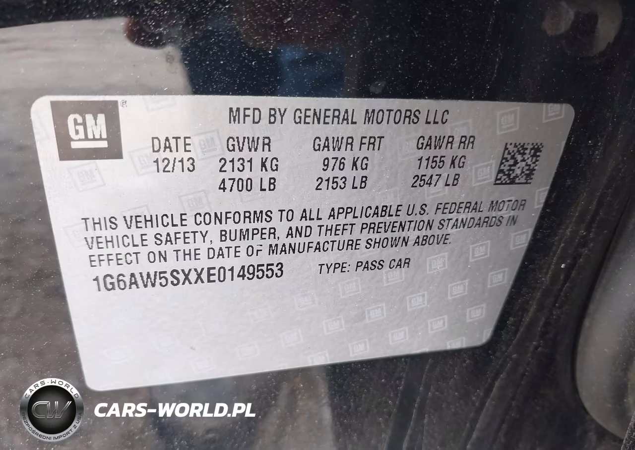 2014 Cadillac Cts Standard VIN:1G6AW5SXXE0149553 - 9