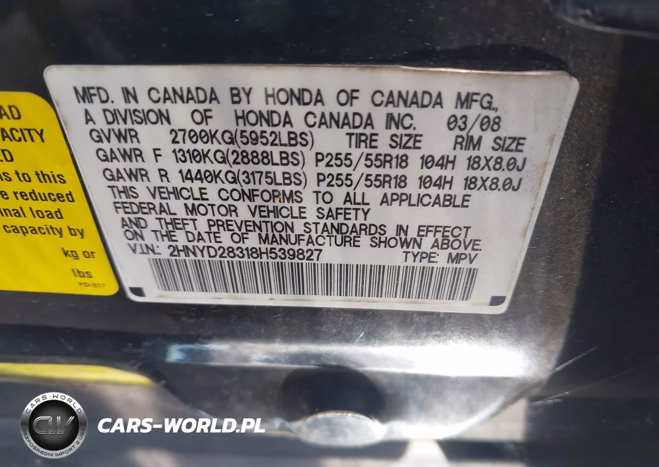 2008 Acura Mdx Technology Package VIN:2HNYD28318H539827 - 9