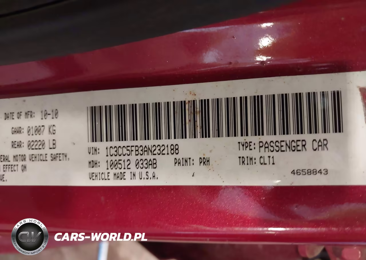 2010 Chrysler Sebring Limited VIN:1C3CC5FB3AN232188 - 9
