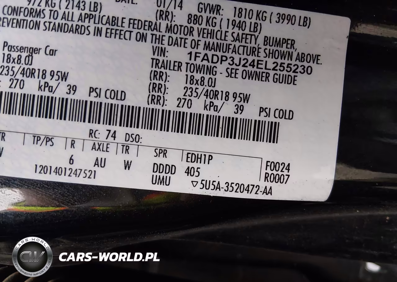 2014 Ford Focus Titanium VIN:1FADP3J24EL255230 - 9