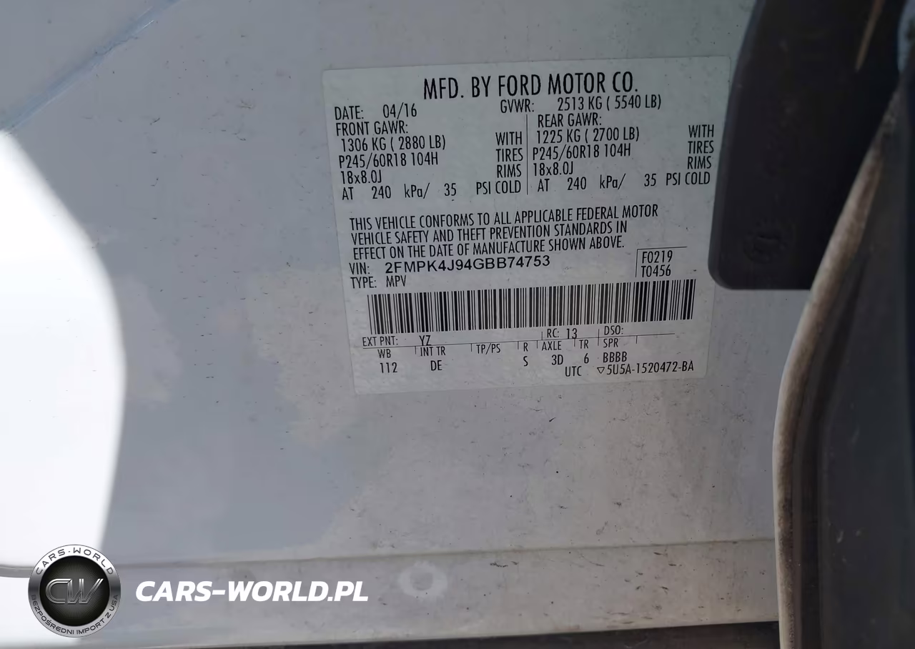 2016 Ford Edge Sel VIN:2FMPK4J94GBB74753 - 9