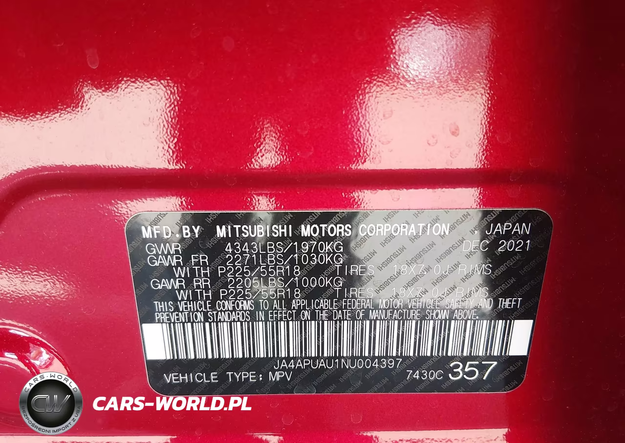 2022 Mitsubishi Outlander Sport 2.0 Be 2Wd-2.0 Es 2Wd-2.0 Le 2Wd-2.0 S 2Wd VIN:JA4APUAU1NU004397 - 9
