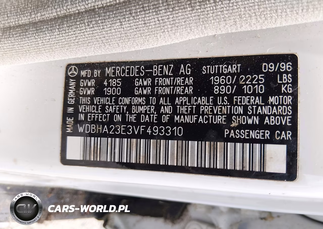 1997 Mercedes-Benz C 230 VIN:WDBHA23E3VF493310 - 9
