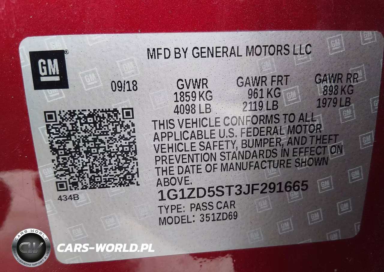 2018 Chevrolet Malibu Lt VIN:1G1ZD5ST3JF291665 - 9