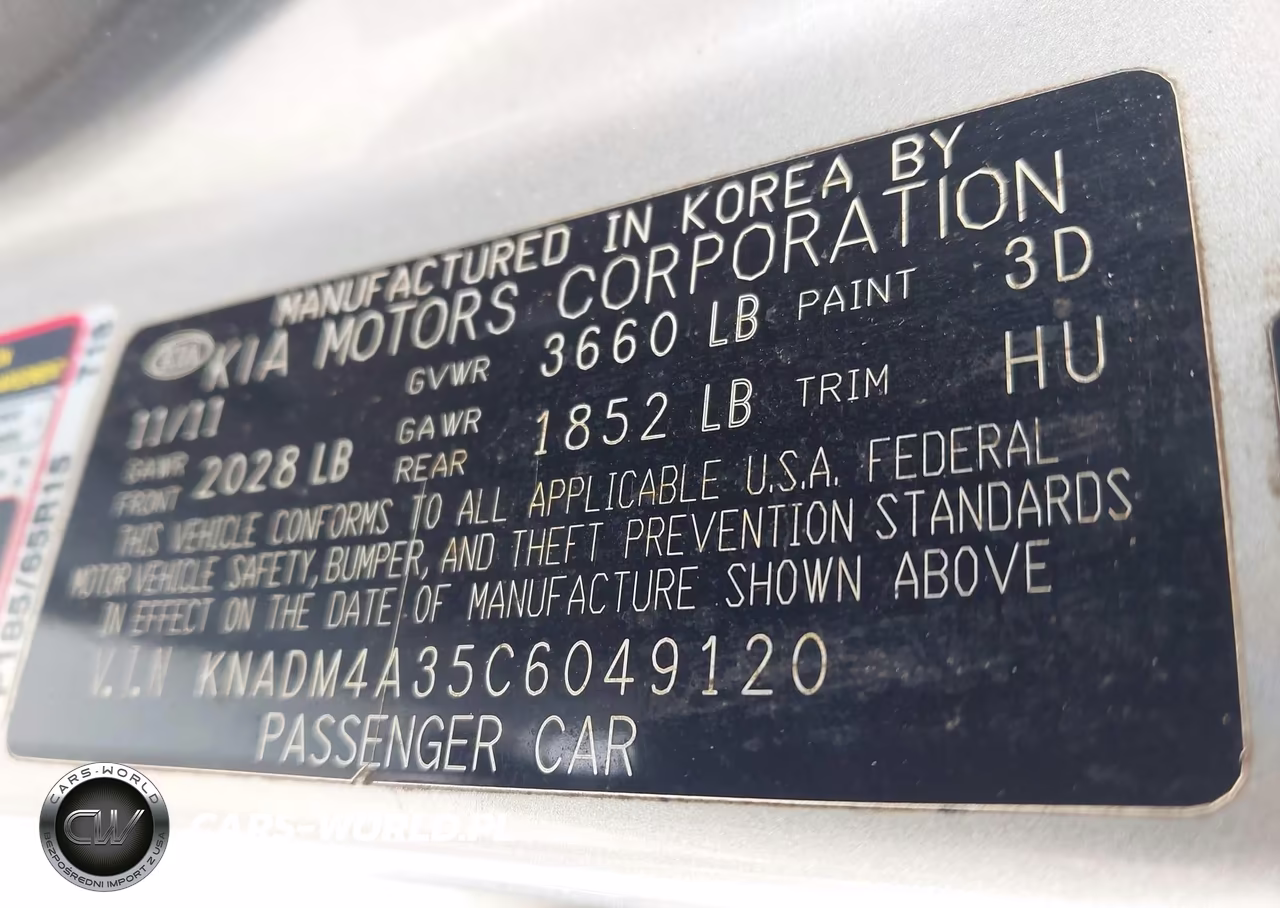 2012 Kia Rio Lx VIN:KNADM4A35C6049120 - 9
