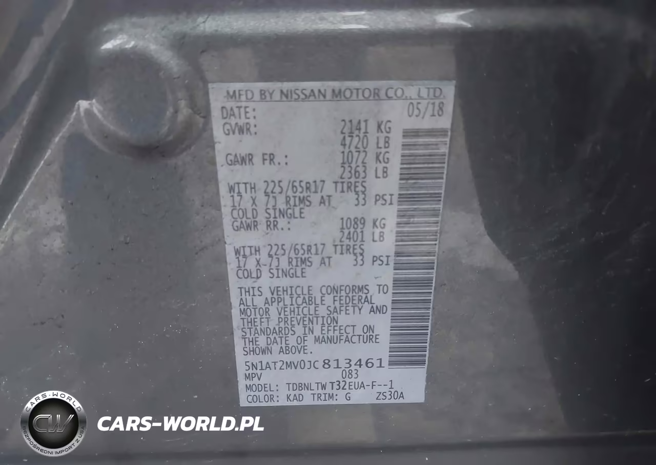 2018 Nissan Rogue Sv VIN:5N1AT2MV0JC813461 - 9