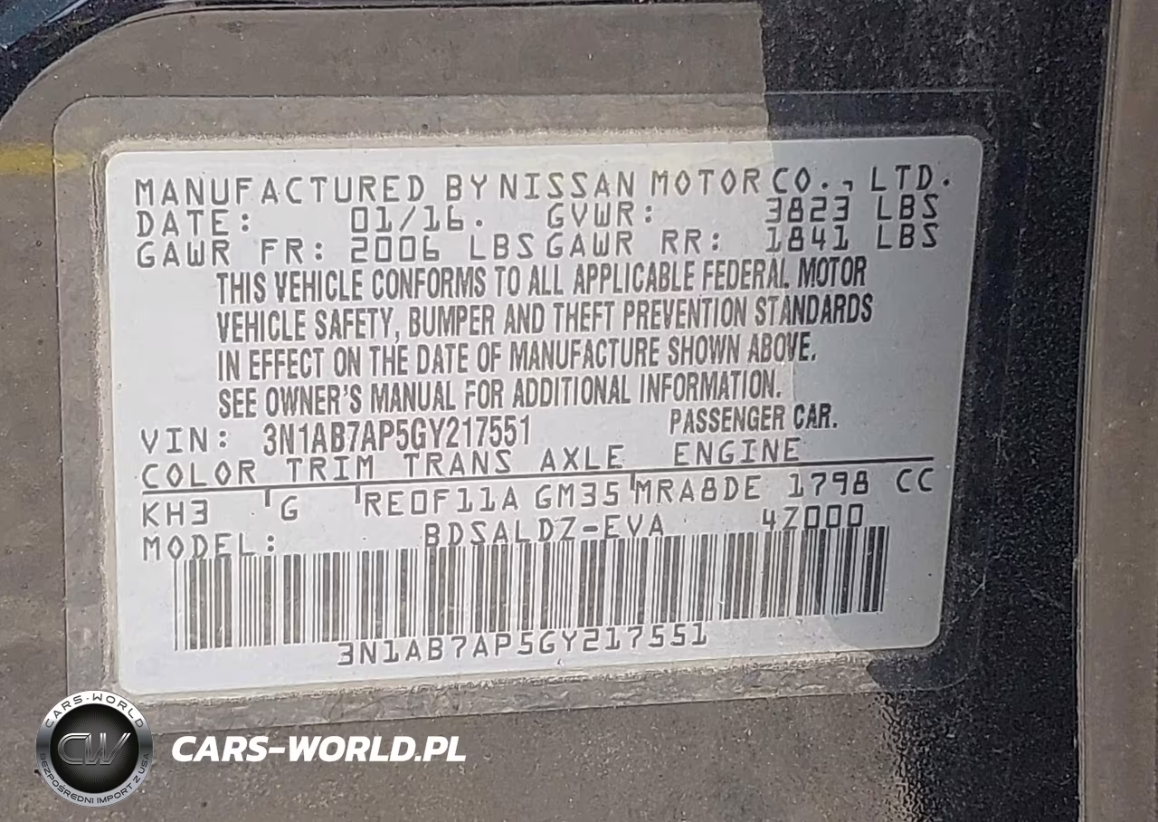 2016 Nissan Sentra Sv VIN:3N1AB7AP5GY217551 - 9