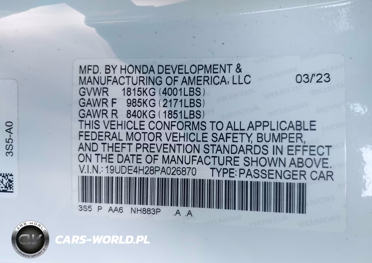 2023 Acura Integra VIN:19UDE4H28PA026870 - 9