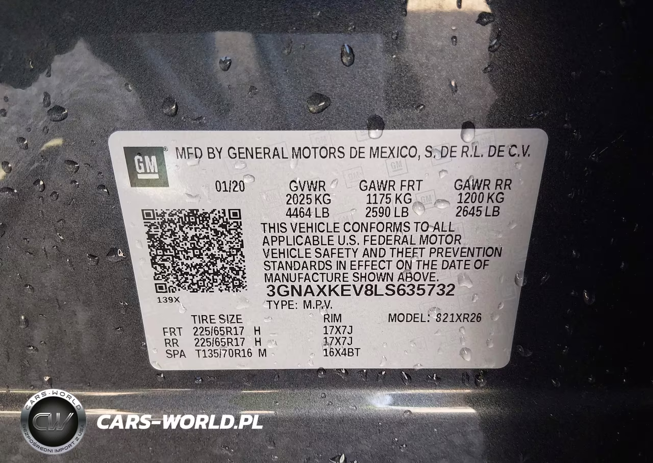 2020 Chevrolet Equinox Fwd Lt 1.5L Turbo VIN:3GNAXKEV8LS635732 - 9