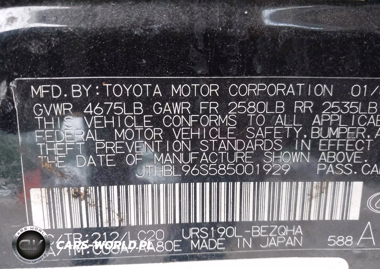 2008 Lexus Gs 460 VIN:JTHBL96S585001929 - 9