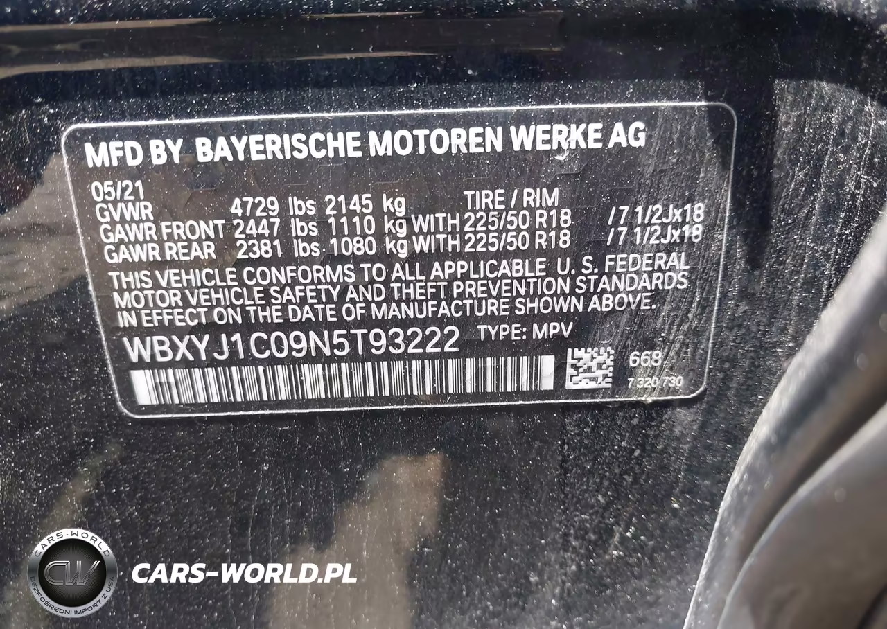 2022 BMW X2 xDrive28I VIN:WBXYJ1C09N5T93222 - 9