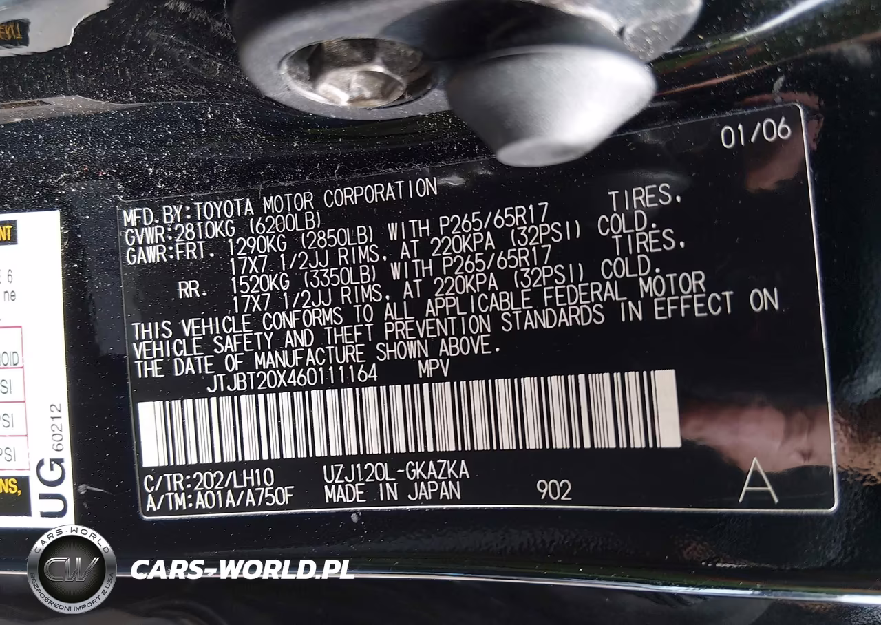 2006 Lexus Gx 470 VIN:JTJBT20X460111164 - 9
