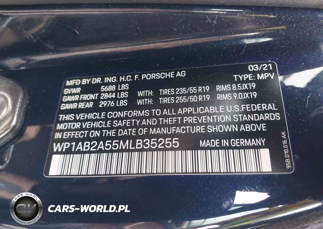 2021 Porsche Macan S VIN:WP1AB2A55MLB35255 - 9