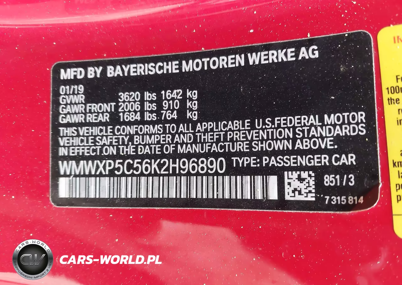 2019 Mini Hardtop Cooper VIN:WMWXP5C56K2H96890 - 9
