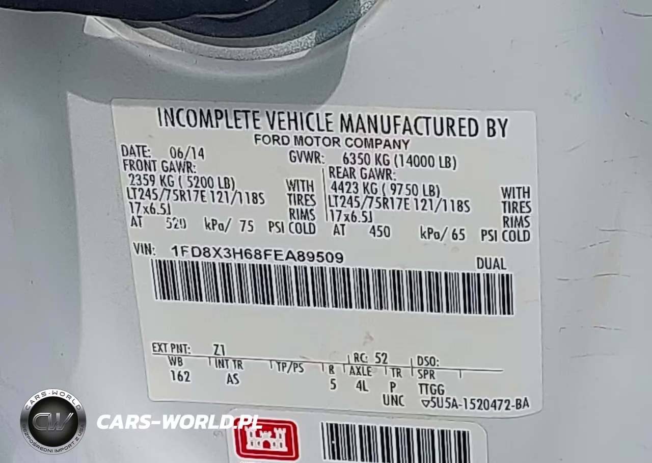 2015 Ford F-350 Chassis Xl VIN:1FD8X3H68FEA89509 - 9