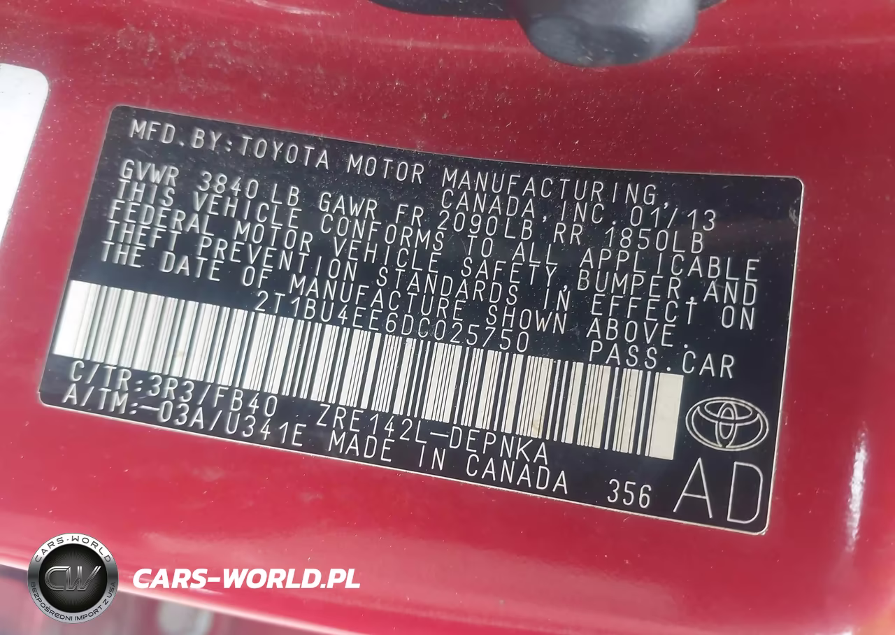 2013 Toyota Corolla Le VIN:2T1BU4EE6DC025750 - 9