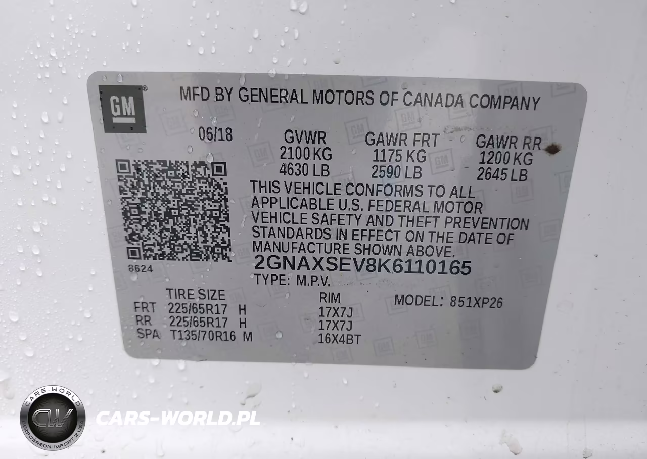 2019 Chevrolet Equinox Ls VIN:2GNAXSEV8K6110165 - 9