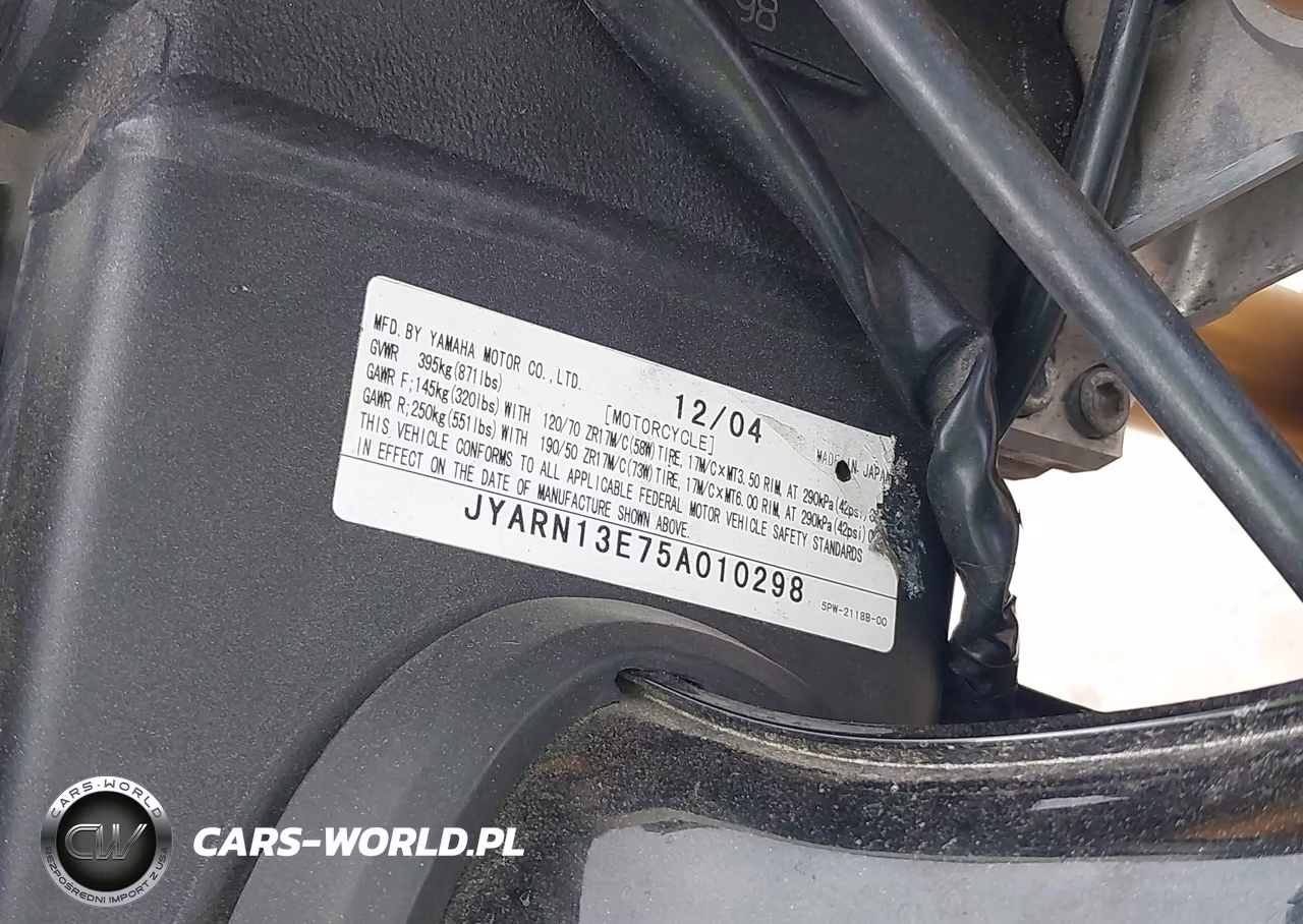 2005 Yamaha Yzfr1 VIN:JYARN13E75A010298 - 10