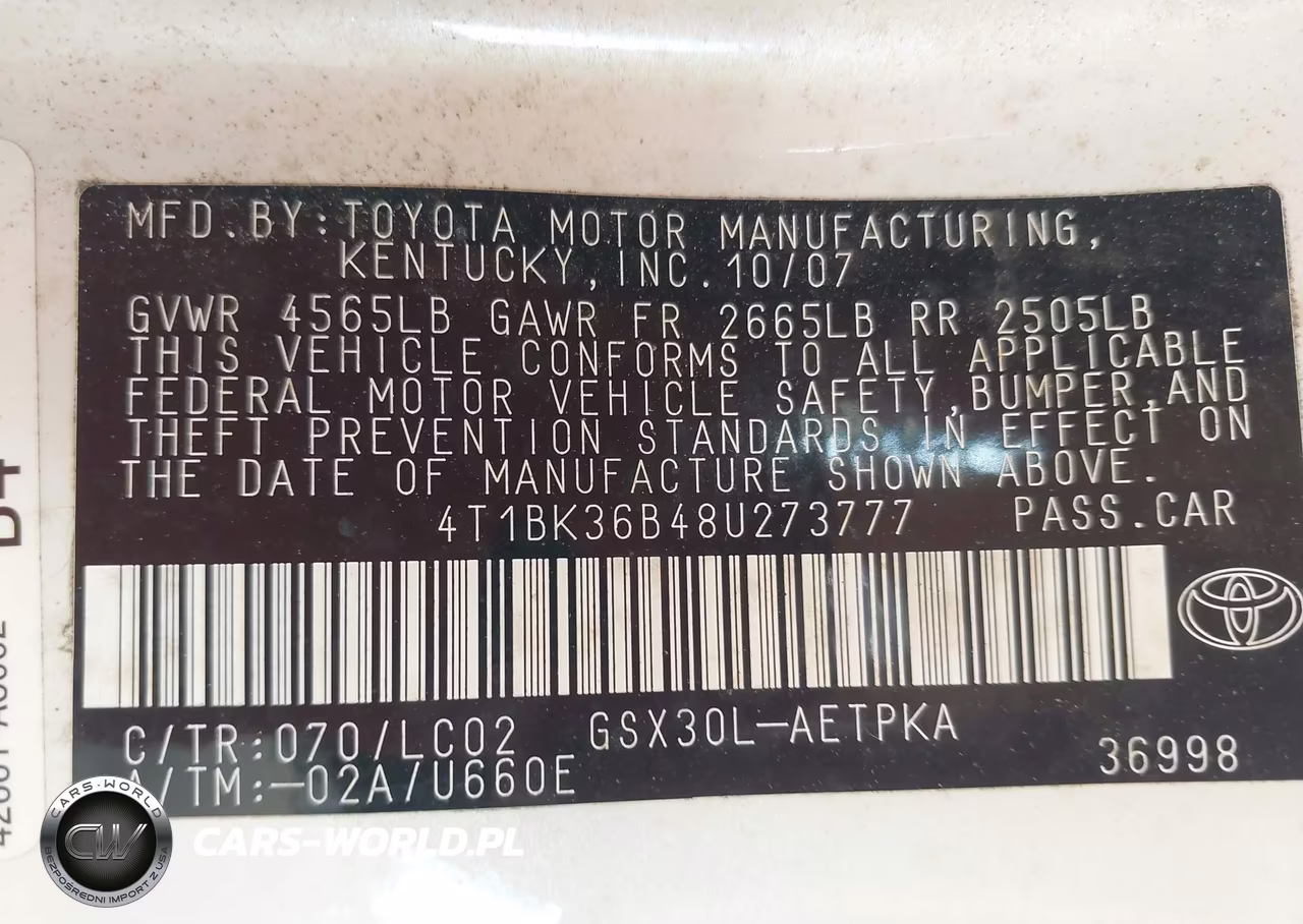 2008 Toyota Avalon Limited VIN:4T1BK36B48U273777 - 9