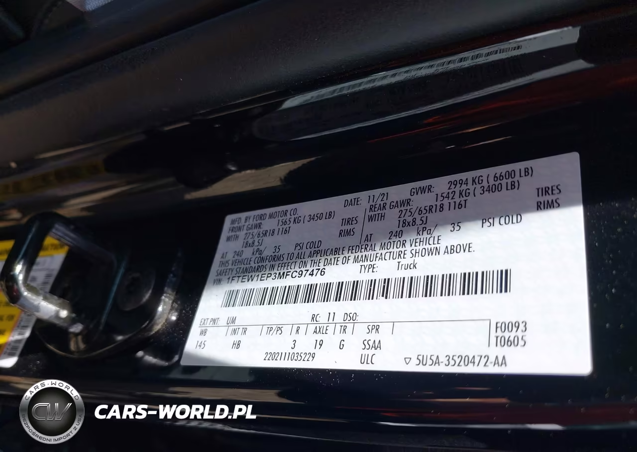 2021 Ford F-150 Lariat VIN:1FTEW1EP3MFC97476 - 9