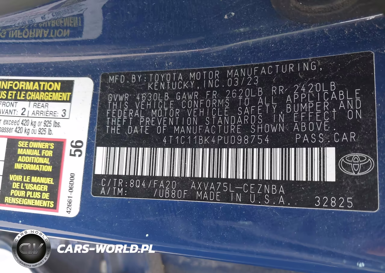 2023 Toyota Camry Le VIN:4T1C11BK4PU098754 - 9