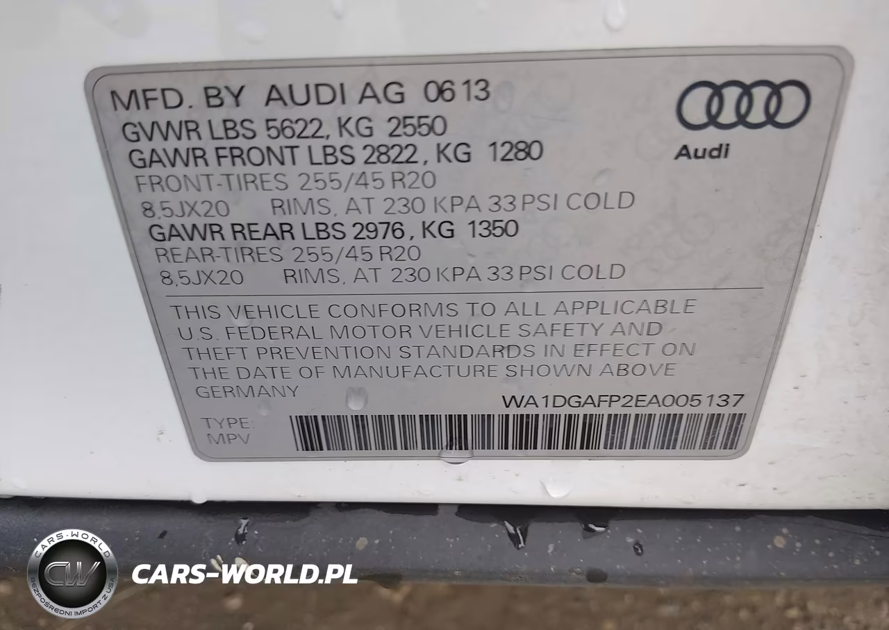 2014 Audi Q5 3.0T Premium Plus VIN:WA1DGAFP2EA005137 - 9