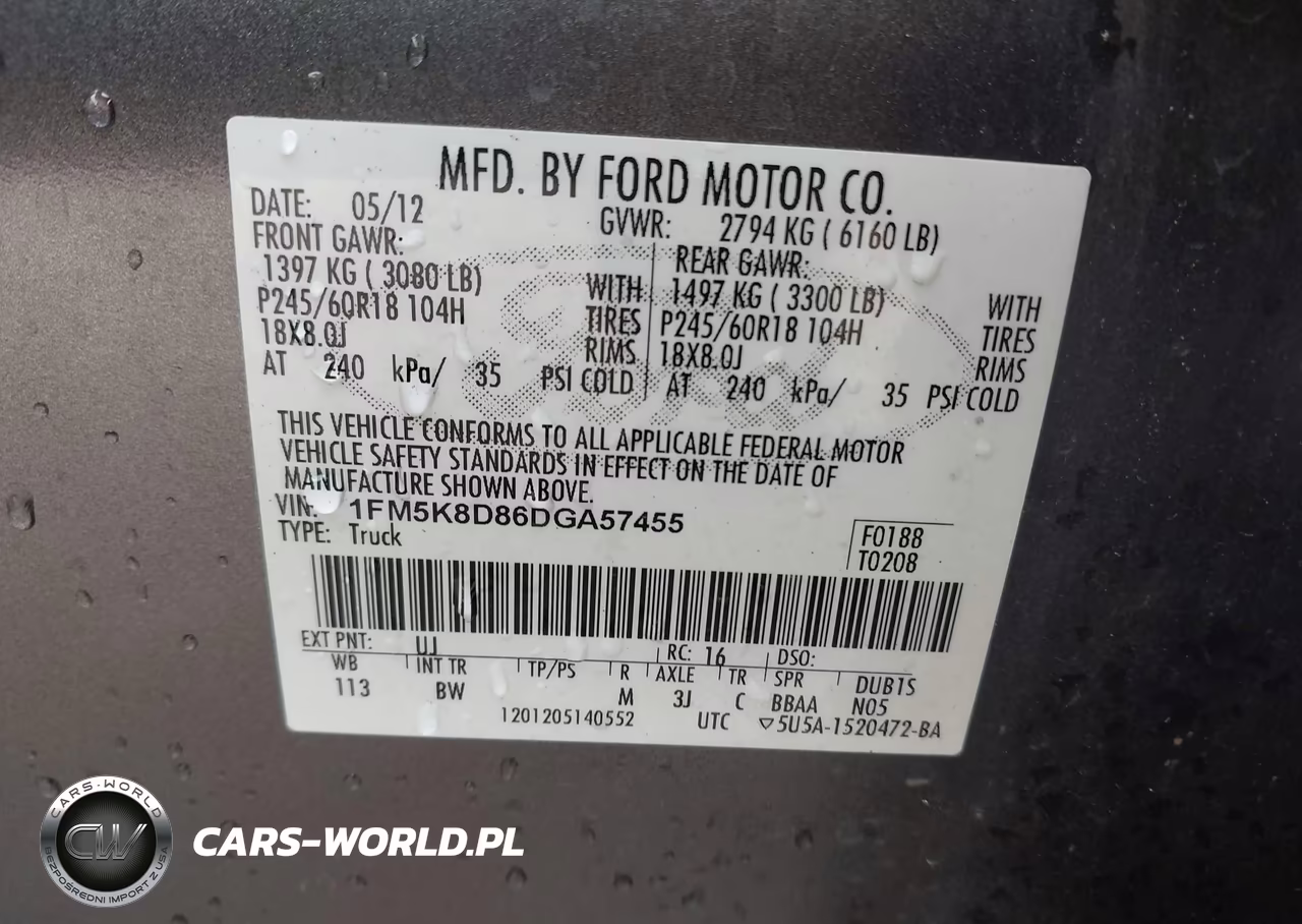 2013 Ford Explorer Xlt VIN:1FM5K8D86DGA57455 - 9
