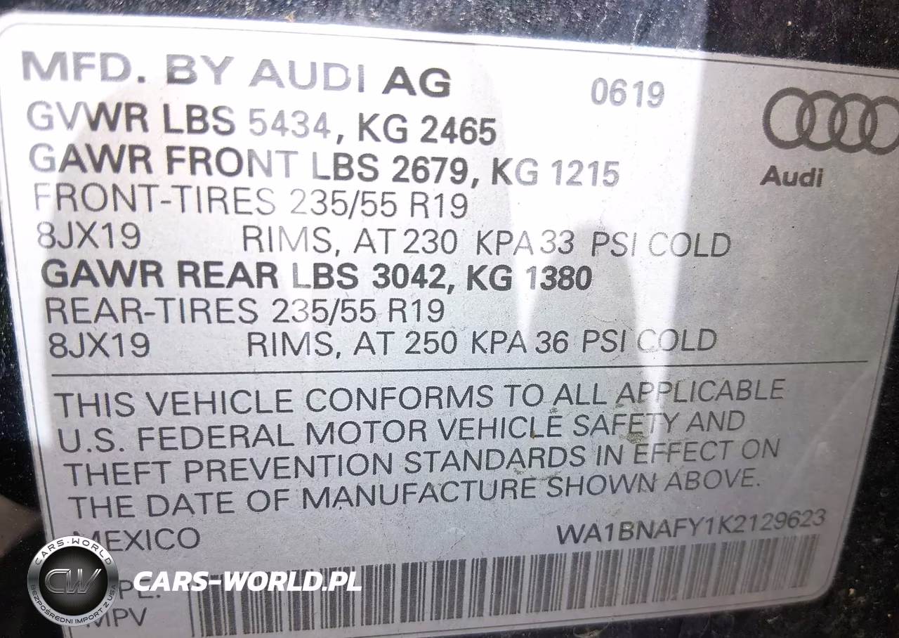 2019 Audi Q5 45 Premium VIN:WA1BNAFY1K2129623 - 9