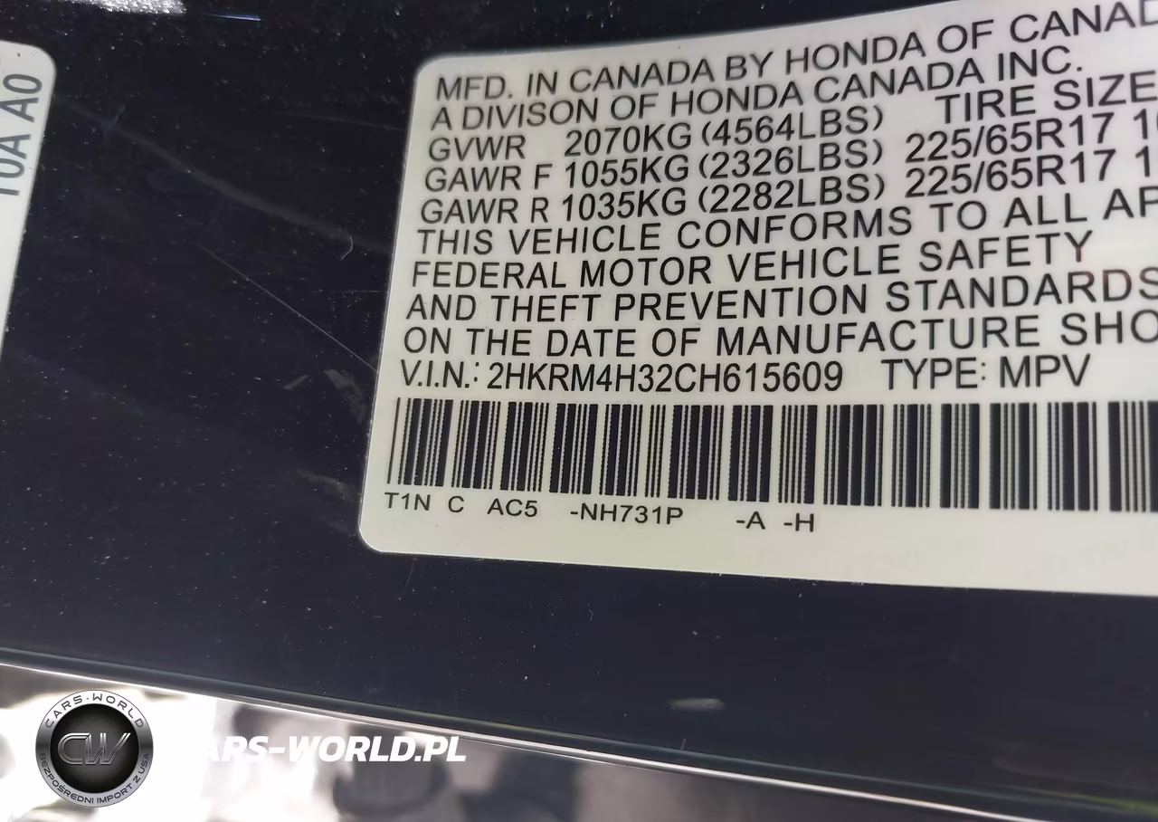 2016 Honda Cr-V Ex-L VIN:2HKRM4H70GH635995 - 9