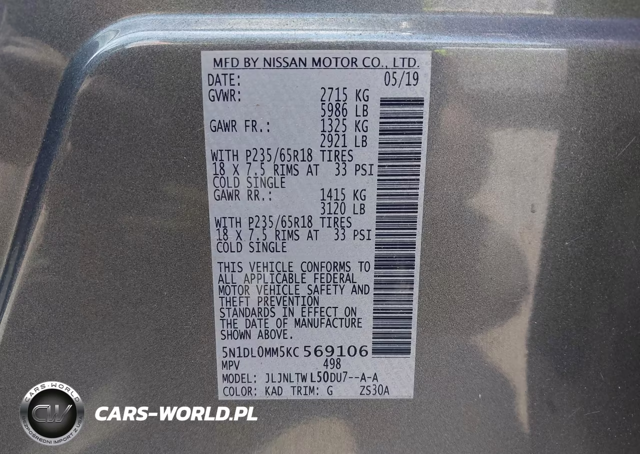 2019 Infiniti Qx60 Luxe VIN:5N1DL0MM5KC569106 - 9