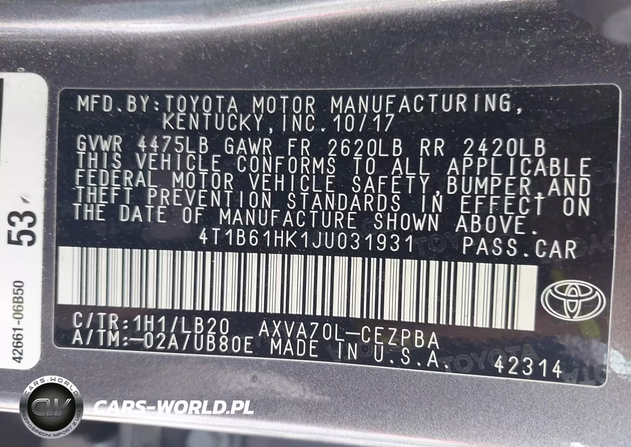 2018 Toyota Camry Xse VIN:4T1B61HK1JU031931 - 9