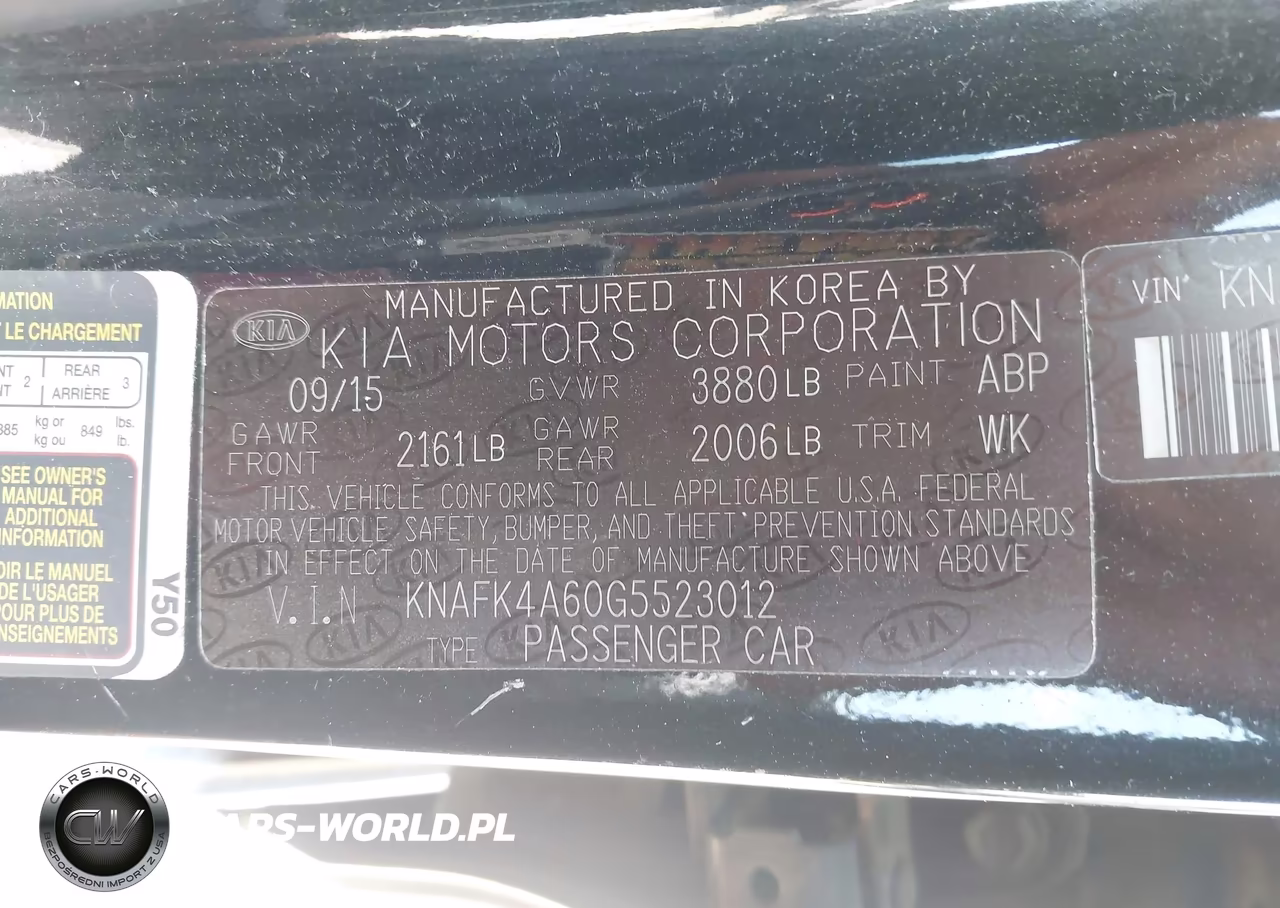 2016 Kia Forte Lx VIN:KNAFK4A60G5523012 - 9