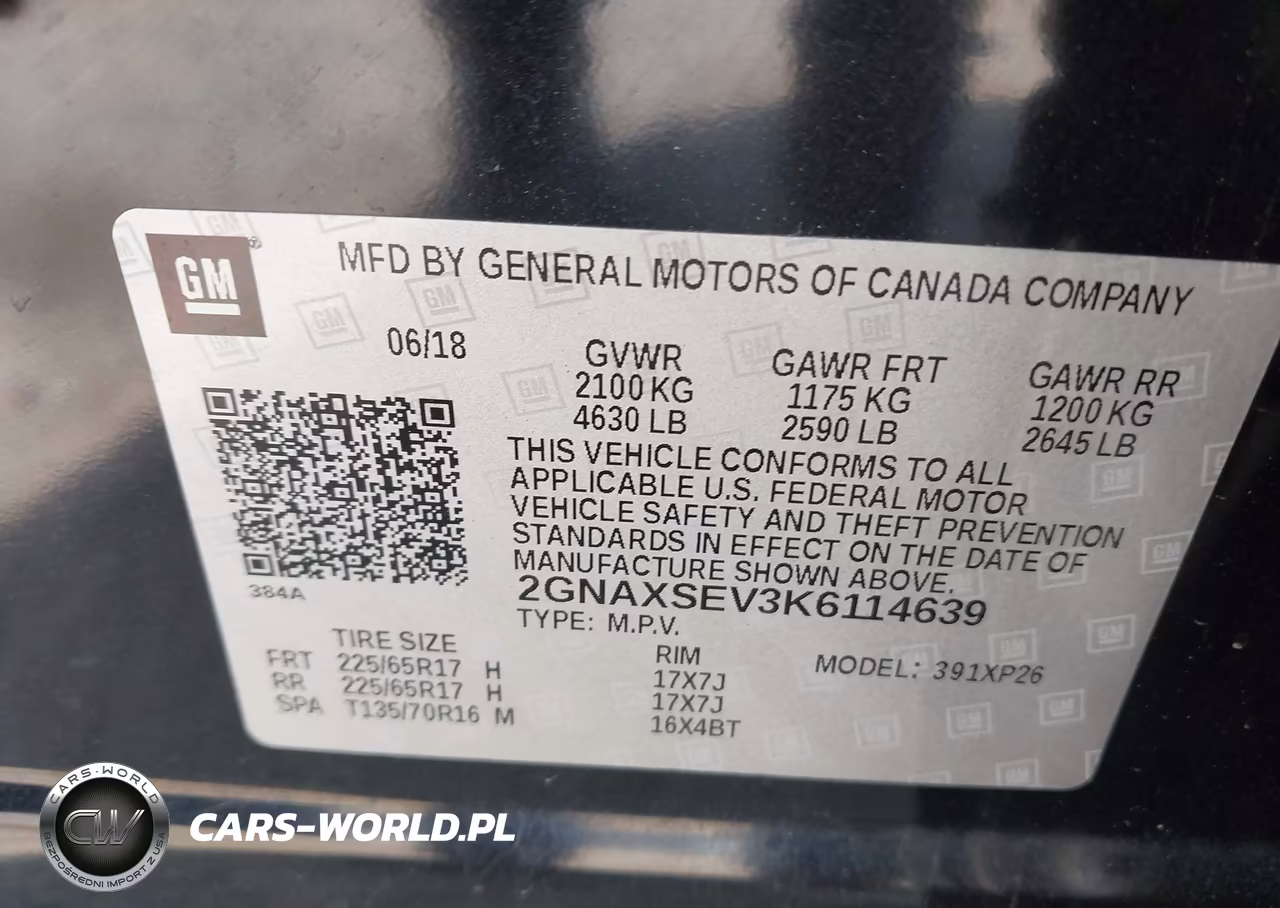 2019 Chevrolet Equinox Ls VIN:2GNAXSEV3K6114639 - 9