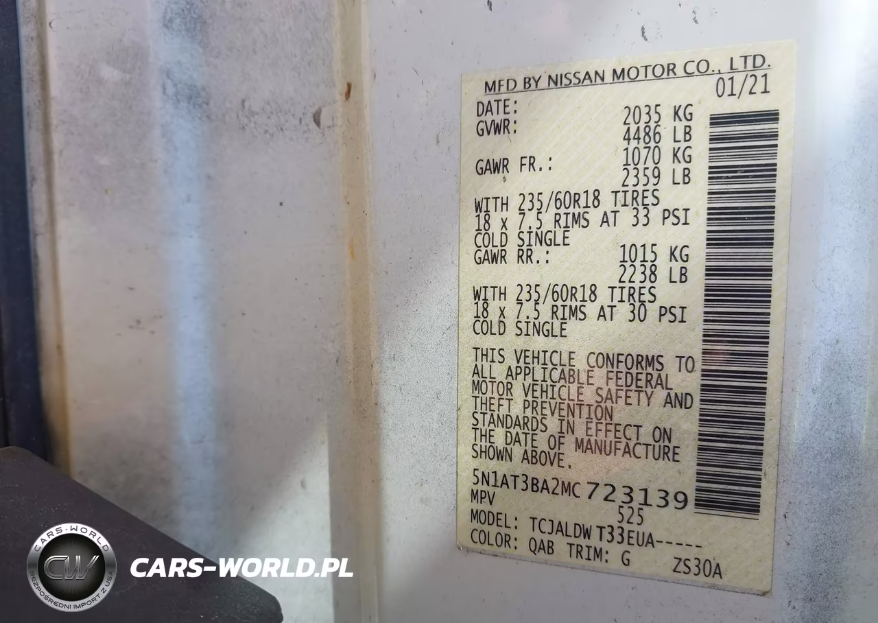 2021 Nissan Rogue Sv Fwd VIN:5N1AT3BA2MC723139 - 9