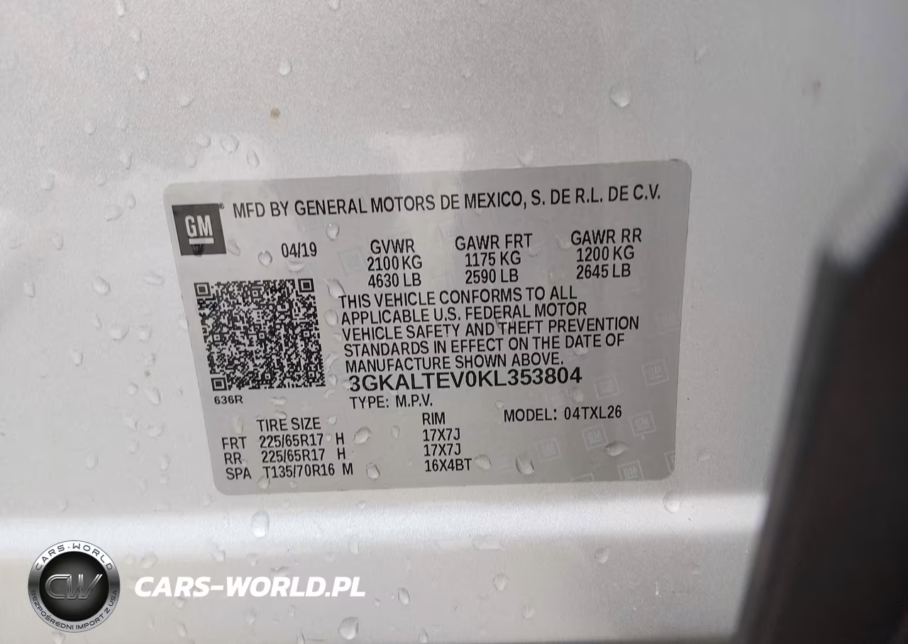 2019 GMC Terrain Sle VIN:3GKALTEV0KL353804 - 9