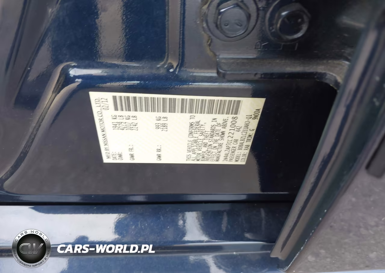 2012 Nissan Altima 2.5 S VIN:1N4AL2AP7CC221008 - 9