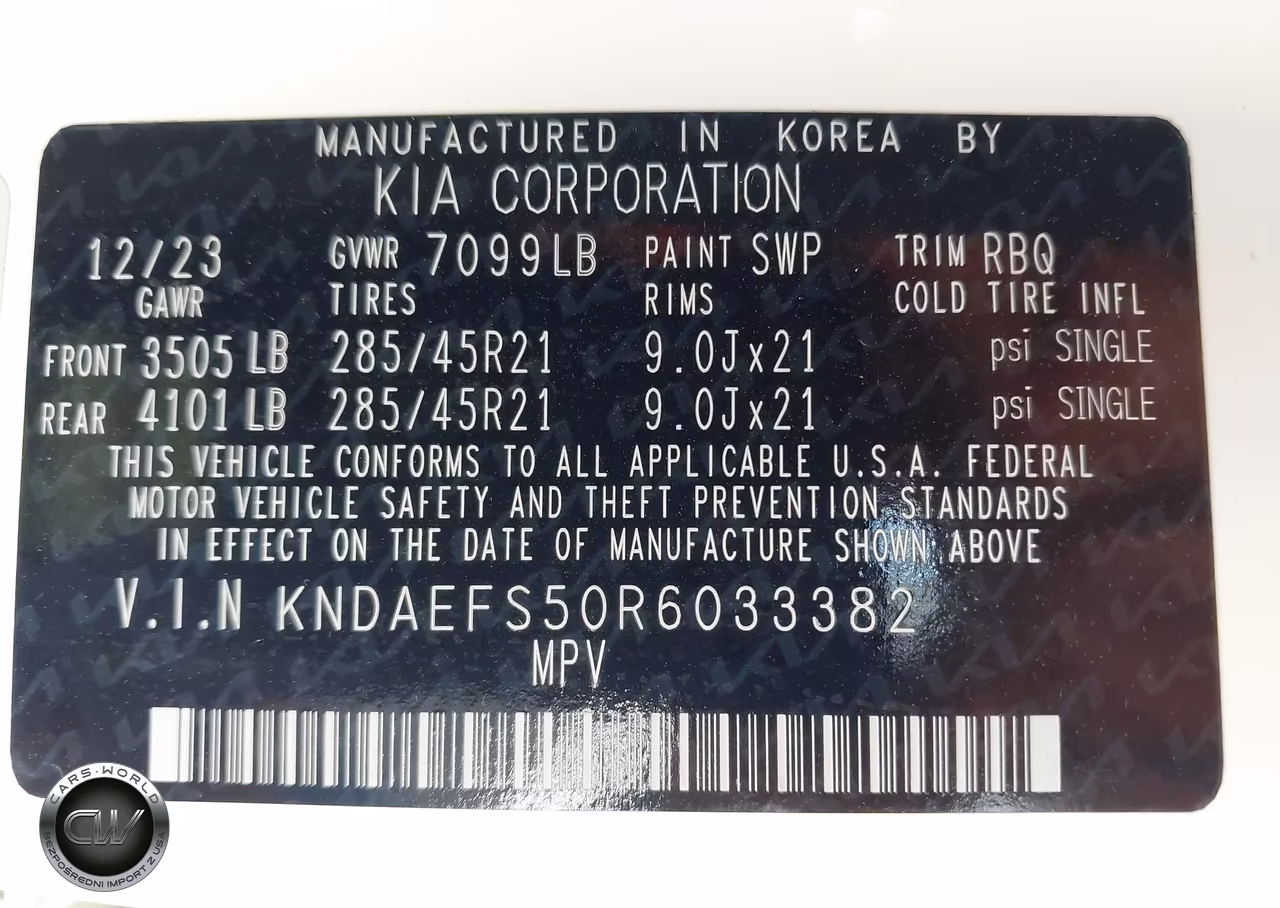 2024 Kia Ev9 Gt-Line VIN:KNDAEFS50R6033382 - 9